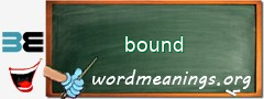 WordMeaning blackboard for bound